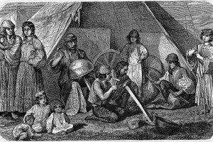 "Цыганский табор", Войцех Герсон (Польша), 1868 г.