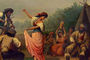 "Пляска возле шатра", Рихард Липпс (Германия)