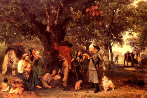 "Проверка документов", Людвиг Кнаусх, конец XIX века