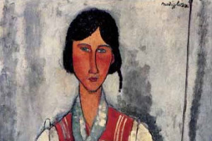 "Цыганка", Амадео Модильяни, 1919г.