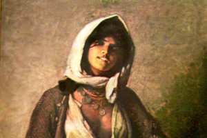 "Цыганка из Гергань", Николае Григореску, 1872г.