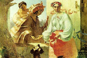 "Цыганка-ворожея", Т. Шевченко, 1824г.