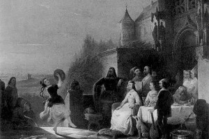 "Цыганка, танцующая для принцессы", Джон Энгус, XIX век
