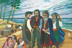 "Цыганское прибытие в Латвию", Карлис Рудевич, 2000г.
