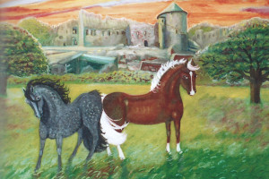 "Руины замка Цесис", Карлис Рудевич, 2002г.