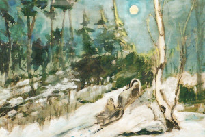 "Зимний лес", Карлис Рудевич, 1961г.
