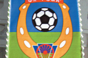 Флаг футбольной команды «Рома»