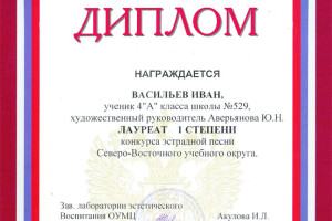 Диплом Вани Васильева